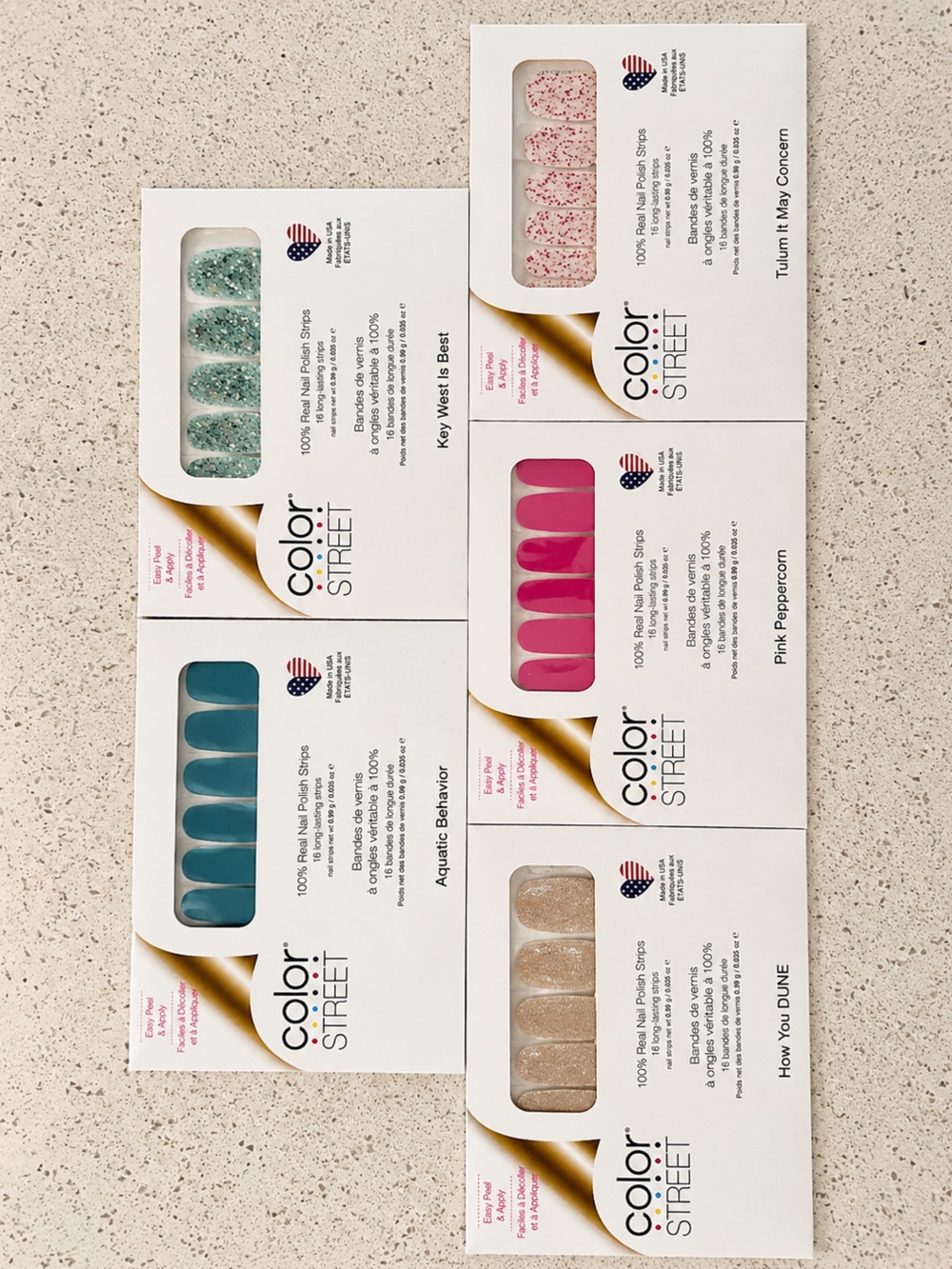 Color Street Beach Vacation Vibes Bundle Aquatic Behavior Key West Pink - Picture 2 of 2
